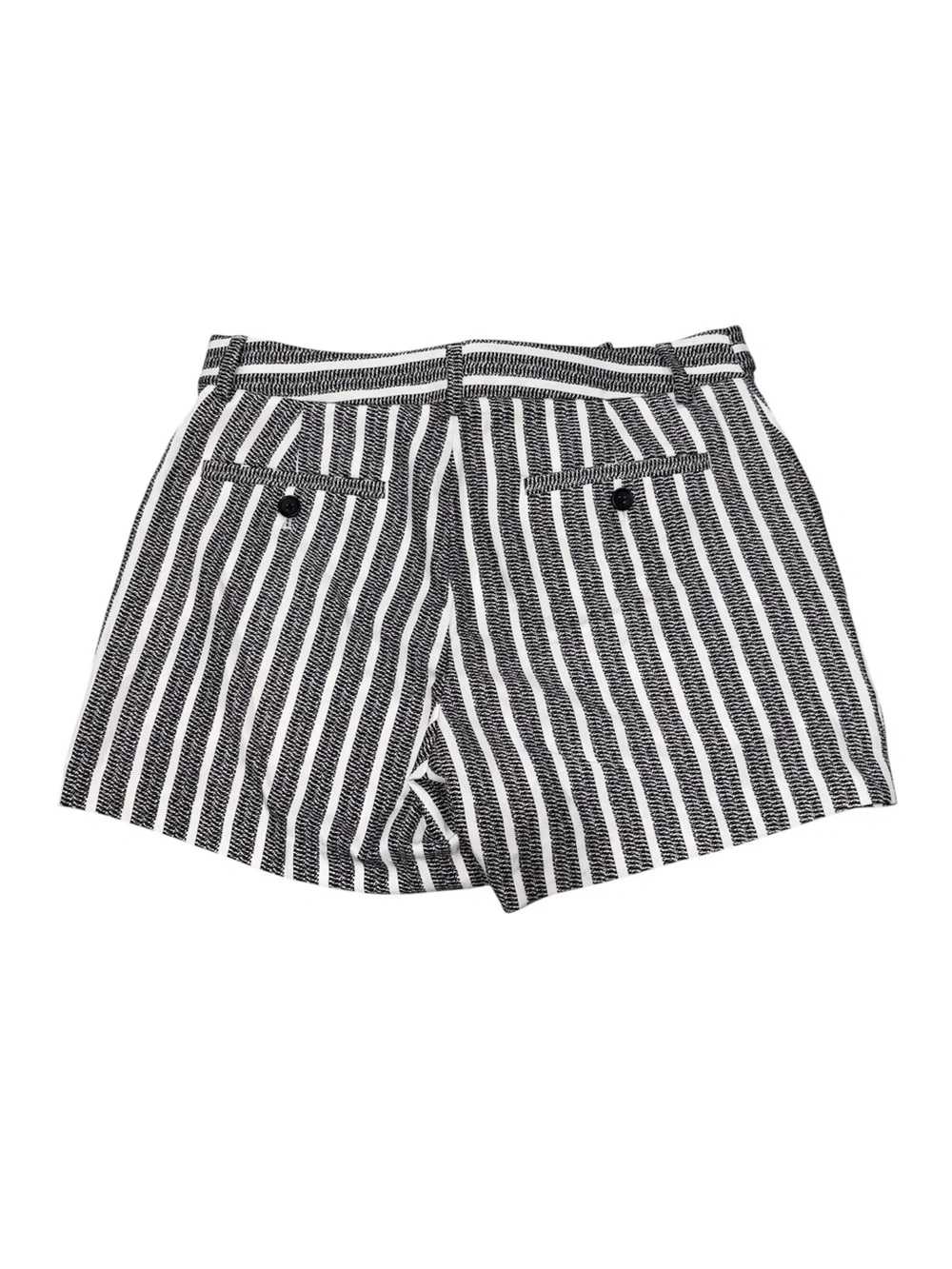 320. Banana Republic NWOT Women’s Black and White Stripe High-Waist Shorts